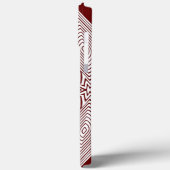 Schwarz-Weiß-Lotus-Blume Case-Mate iPhone Hülle (Rückseite / Links)