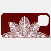 Schwarz-Weiß-Lotus-Blume Case-Mate iPhone Hülle (Rückseite (Horizontal))