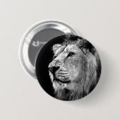 Schwarz-Weiß-Löwe Button (Vorne & Hinten)