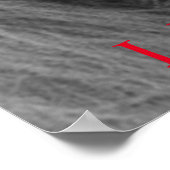 Schwarz/Weiß Löwe Einzigartige Motivierend Führung Poster (Ecke)