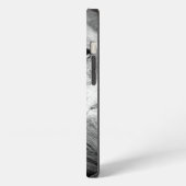 Schwarz-Weiß-Löwe iPhone Hülle (Linke Seite)