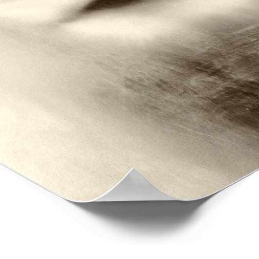 Schwarz-Weiß-Löwe-Portrait Poster (Ecke)