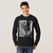 Schwarz-Weiß-Löwe T-Shirt (Vorne ganz)
