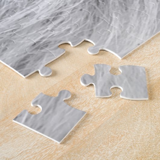 Schwarz-Weiß-Löwe - Tiere Kunst Puzzle (Seite)