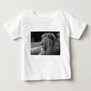 Schwarz-Weiß-Löwe - Wildtier Baby T-shirt
