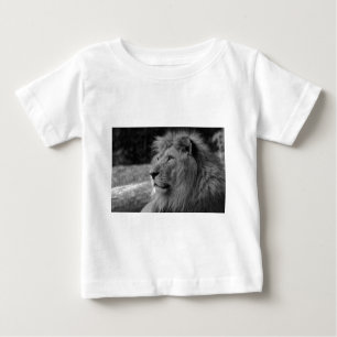 Schwarz-Weiß-Löwe - Wildtier Baby T-shirt