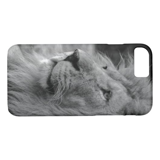Schwarz-Weiß-Löwe - Wildtier Case-Mate iPhone Hülle (Rückseite (Horizontal))