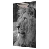Schwarz-Weiß-Löwe - Wildtier Klemmbrett (Links)