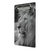 Schwarz-Weiß-Löwe - Wildtier Mini Klemmbrett (Gewinkelt2)