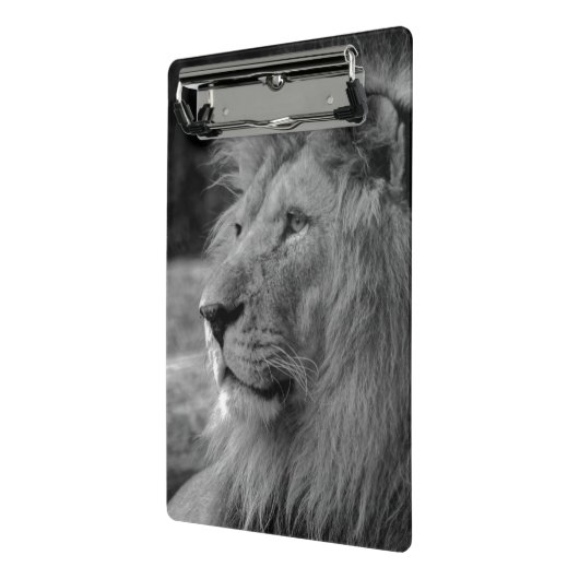 Schwarz-Weiß-Löwe - Wildtier Mini Klemmbrett (Gewinkelt2)