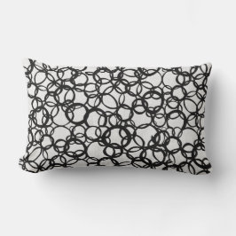 Schwarz-Weiß-Lumbalwirbelkissen Lendenkissen