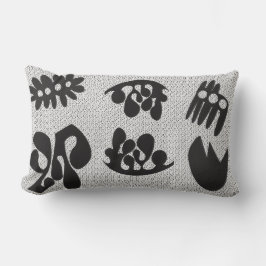 Schwarz-Weiß-Lumbalwirbelkissen Lendenkissen