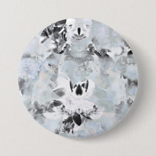 Schwarz-Weiß Luxus abstrakt moderne Kunst Button