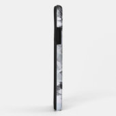 Schwarz-Weiß Luxus abstrakt moderne Kunst Case-Mate iPhone Hülle (Hinten/Rechts)