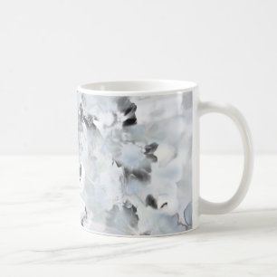 Schwarz-Weiß Luxus abstrakt moderne Kunst Kaffeetasse