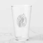Schwarz-Weiß-Lynx Glas (Rückseite)