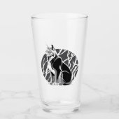 Schwarz-Weiß-Lynx Glas (Vorderseite)