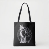 Schwarz-Weiß-Lynx Tasche (Vorderseite)