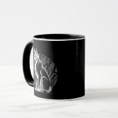 Schwarz-Weiß-Lynx Tasse (Vorderseite Links)