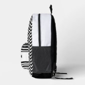 Schwarz-Weiß-Mädchen Bedruckter Rucksack (Rechts)