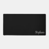 Schwarz-Weiß-Mädchen Moderner Name Schreibtischunterlage (Vorderseite)