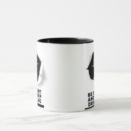 Schwarz-Weiß-Mafia Inside Bullet Hole Tasse (Zentrum)