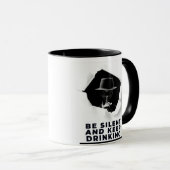 Schwarz-Weiß-Mafia Inside Bullet Hole Tasse (VorderseiteRechts)