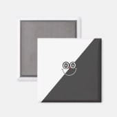 Schwarz-Weiß-Magnet Magnet (Vorderseite/Rückseite)