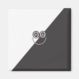 Schwarz-Weiß-Magnet Magnet