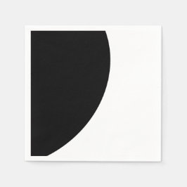 Schwarz-Weiß-Majestät Serviette