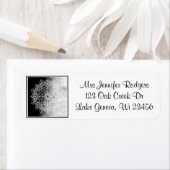 Schwarz-Weiß-Mandala Abstrakt (Insitu)