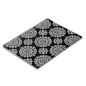 Schwarz-Weiß-Mandala-Design Notizblock (Linke Seite)