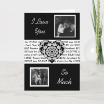 Schwarz & Weiß Mandala Herzlich Foto Valentinstag