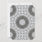 Schwarz-Weiß-Mandala-Hochzeitseinladungen Einladung (Rückseite)