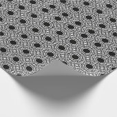 Schwarz-Weiß-Mandala-Linien Muster 1 Geschenkpapier (Ecke)
