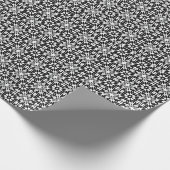 Schwarz-Weiß-Mandala-Linien Muster 3 Geschenkpapier (Ecke)