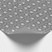 Schwarz-Weiß-Mandala-Linien Muster 4 Geschenkpapier (Ecke)