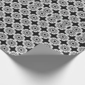 Schwarz-Weiß-Mandala-Linien Muster 5 Geschenkpapier (Ecke)