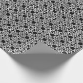 Schwarz-Weiß-Mandala-Linien Muster 6 Geschenkpapier (Ecke)
