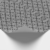 Schwarz-Weiß-Mandala-Linien Muster 8 Geschenkpapier (Ecke)
