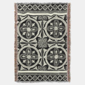 Schwarz-Weiß-Mandala-Motif von Vision Studio Decke (Vorderseite Vertikal)