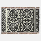 Schwarz-Weiß-Mandala-Motif von Vision Studio Decke (Vorderseite)