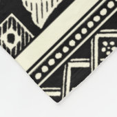 Schwarz-Weiß-Mandala-Motif von Vision Studio Fleecedecke (Ecke)