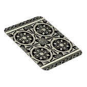 Schwarz-Weiß-Mandala-Motif von Vision Studio Magnet (Rechte Seite)