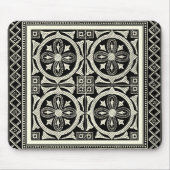Schwarz-Weiß-Mandala-Motif von Vision Studio Mousepad (Vorne)