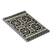 Schwarz-Weiß-Mandala-Motif von Vision Studio Notizblock (Rechte Seite)