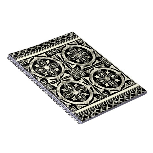 Schwarz-Weiß-Mandala-Motif von Vision Studio Notizblock (Rechte Seite)