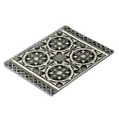 Schwarz-Weiß-Mandala-Motif von Vision Studio Notizblock (Linke Seite)