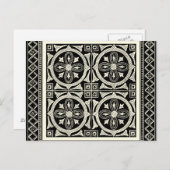 Schwarz-Weiß-Mandala-Motif von Vision Studio Postkarte (Vorne/Hinten)