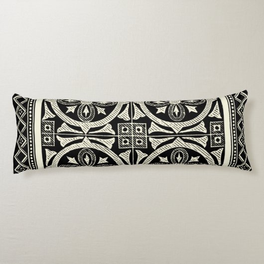 Schwarz-Weiß-Mandala-Motif von Vision Studio Seitenschläferkissen (Rückseite)